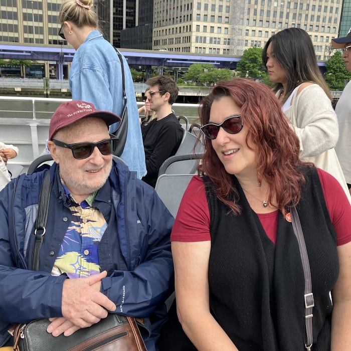 John Kelsey and Pam Robinson on the Ferry to Red Hook