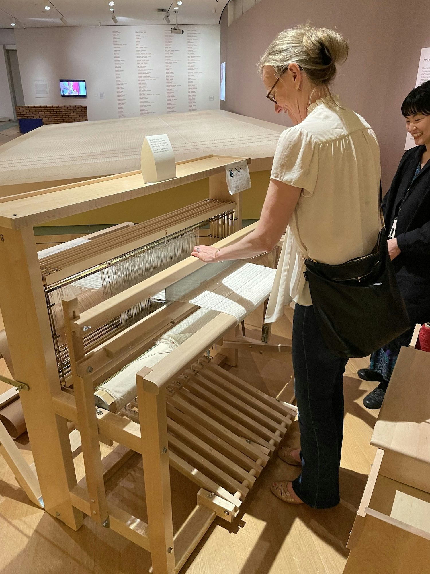 Monica Hampton Loom Weaving at MAD Museum6