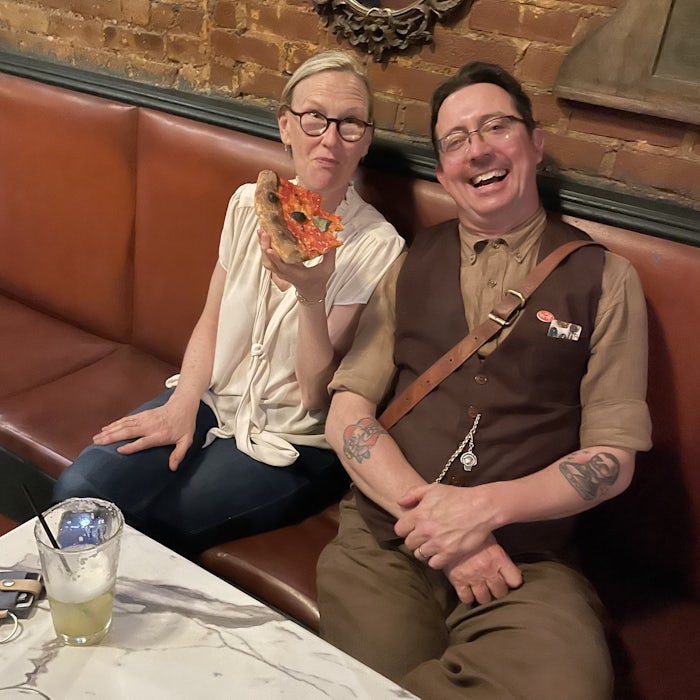 Monica Hampton and Zeke Leonard at Toad hall