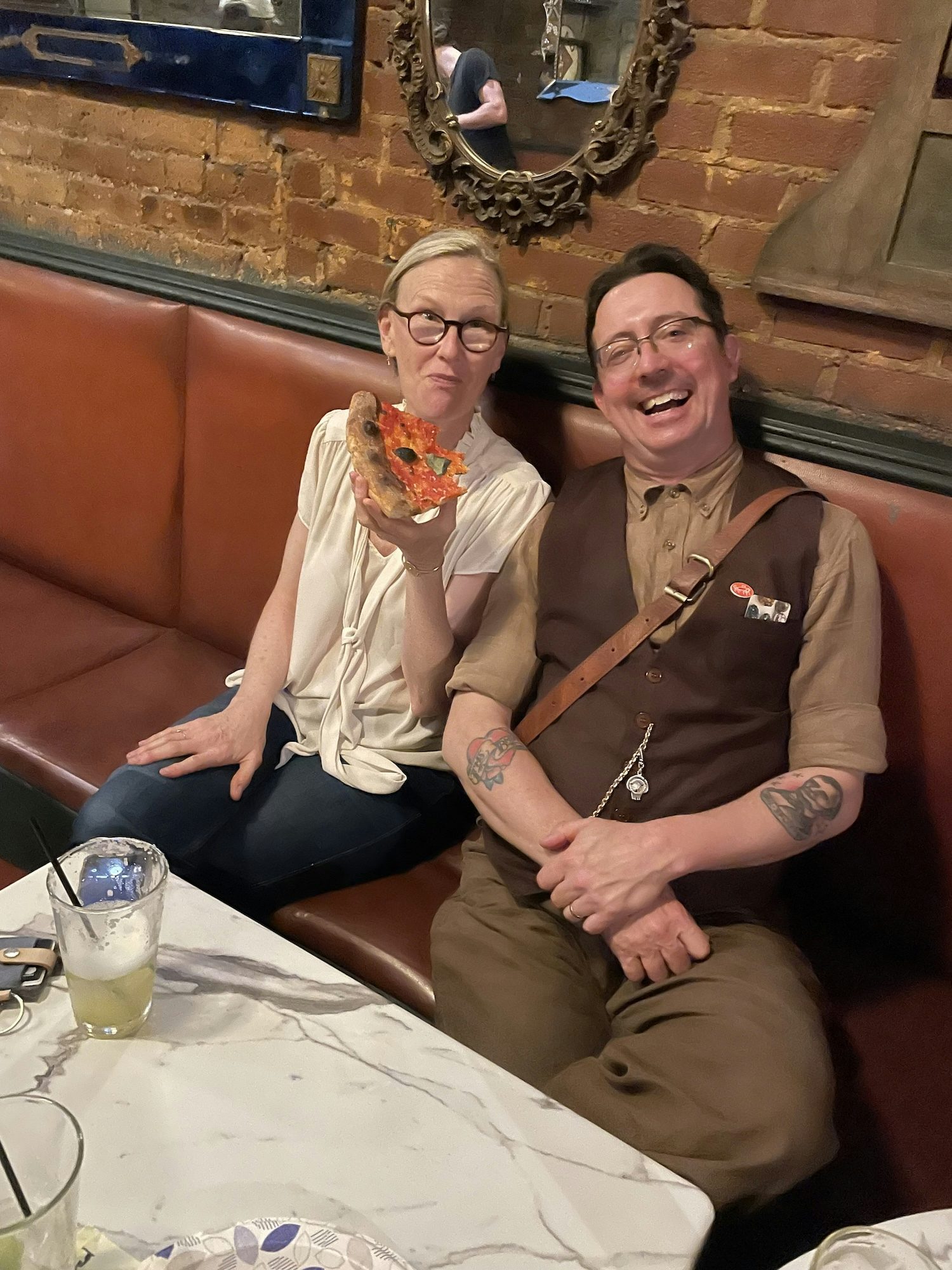 Monica Hampton and Zeke Leonard at Toad hall