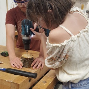 STEAM Girl Drilling