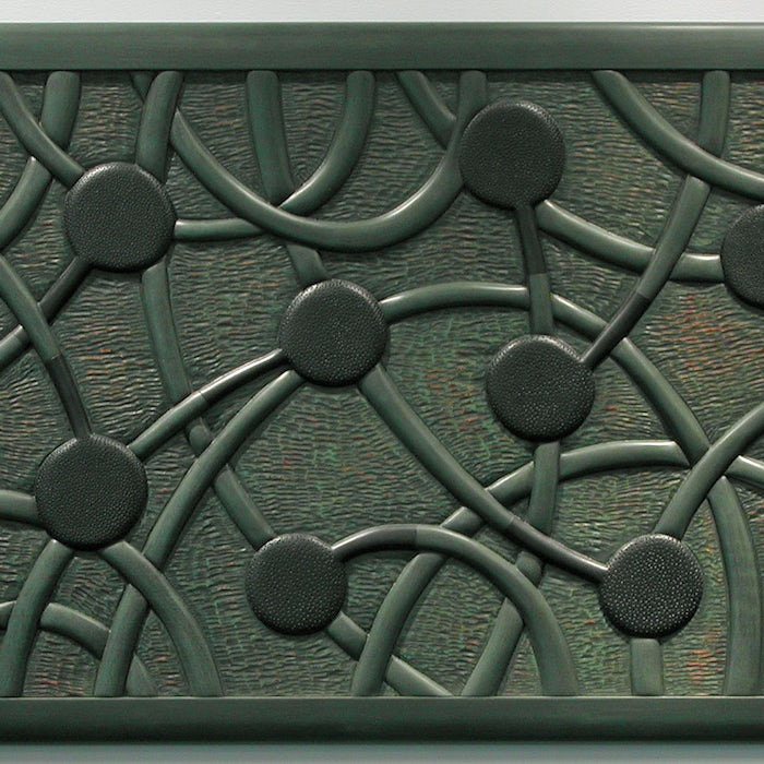 Warren Johnson Carved Headboard