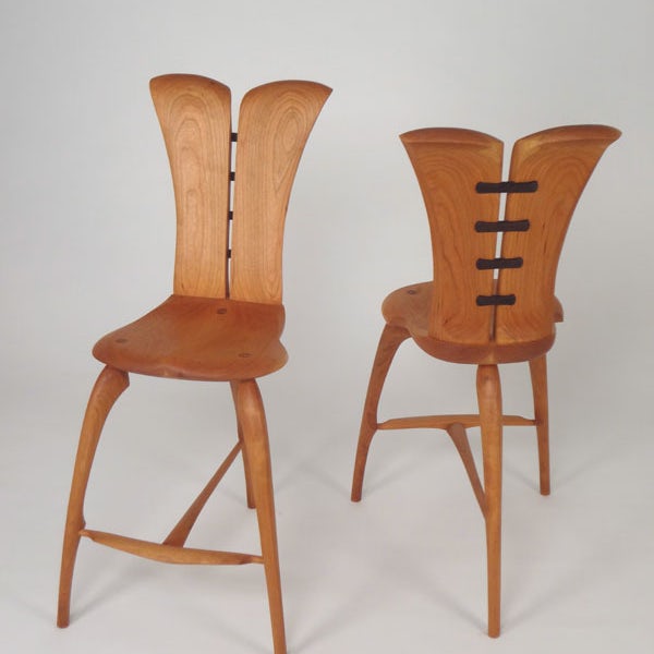 "Trillium" high back stools