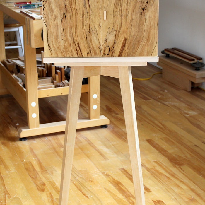 Linda Chenard Spalted Maple Cabinet