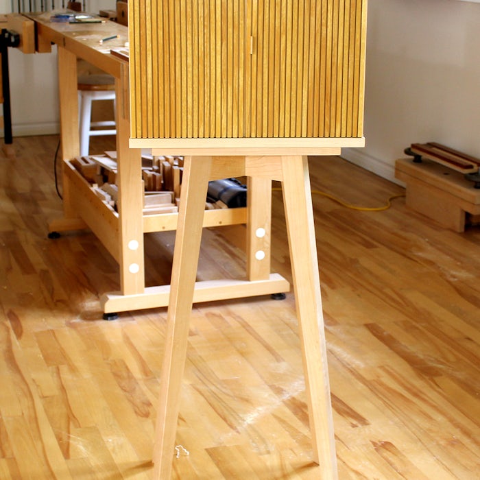 Linda Chenard Tambour Display Cabinet